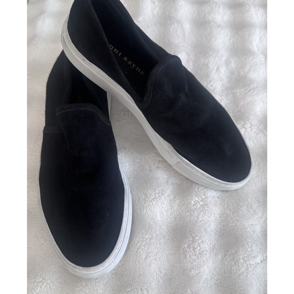 Jenni Kayne Black Suede Lounge Sneakers Womens 39 8.5